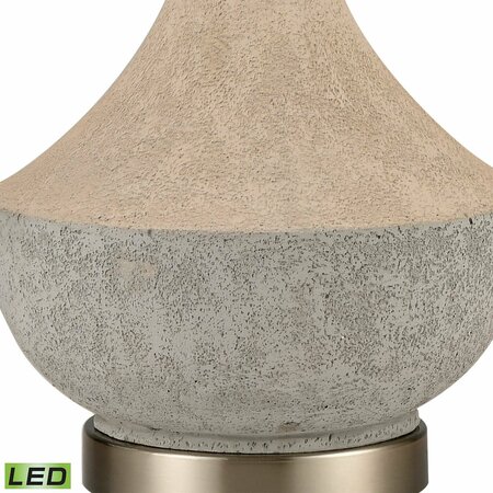 Elk Studio Wendover 25'' High 1-Light Table Lamp - Polished Concrete - Includes LED Bulb 77196-LED